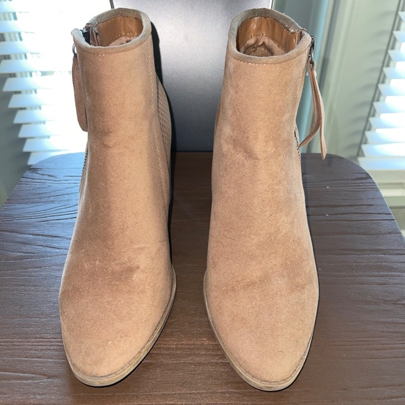Tan Wedge Booties - Picture 2 of 3